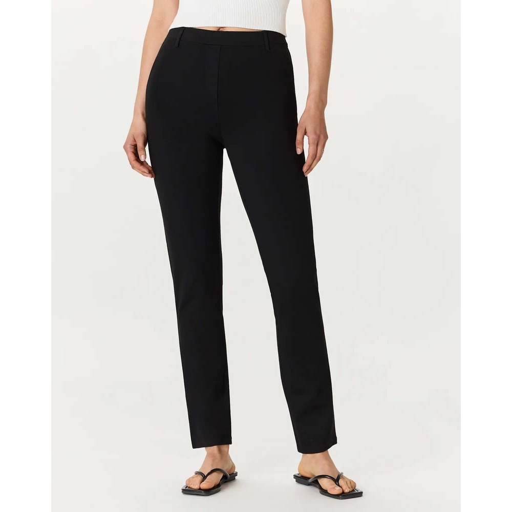 Quince Ultra Stretch Ponte Straight Leg Pants Black Size Small NWT